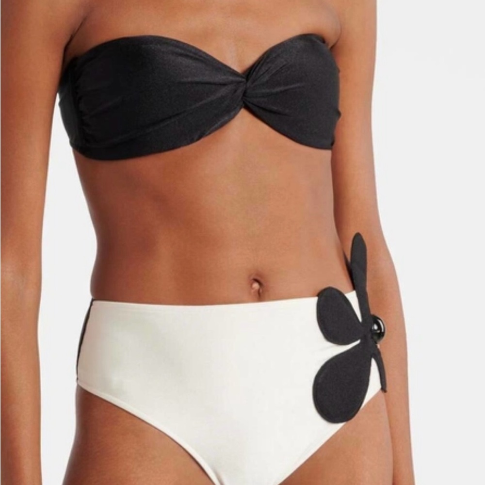 Chic Black and White Bikini Set